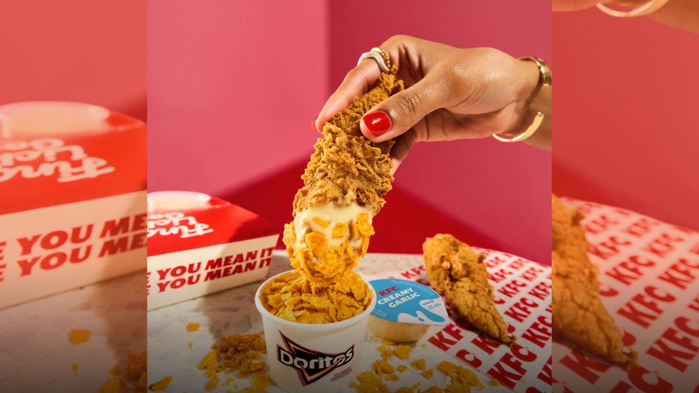 KFC’s new Dip & Crunch range comes with Doritos, Biscoff and garlic crunch
