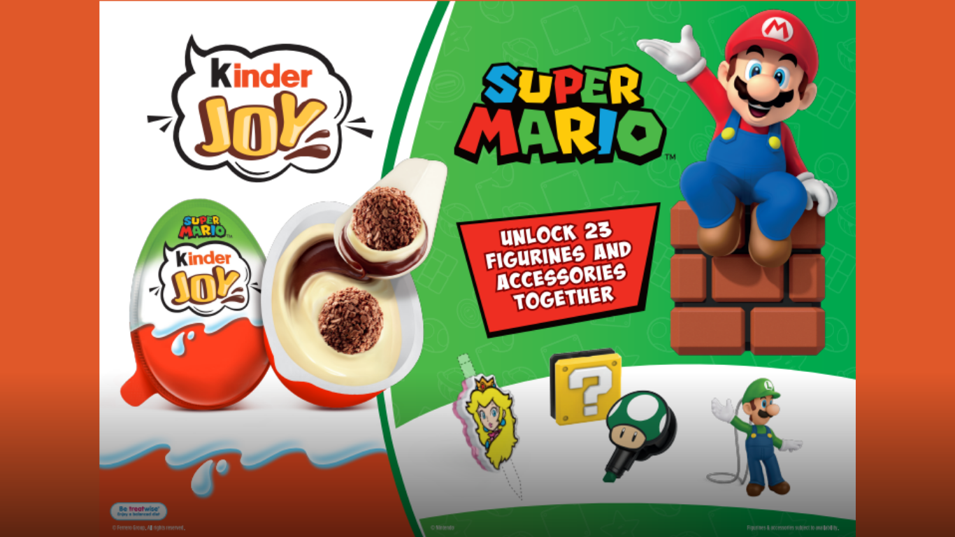 Kinder launches Disney and Super Mario collabs